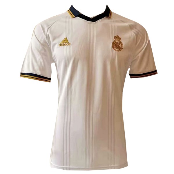 Polo Real Madrid 2019-20 Blanco Amarillo